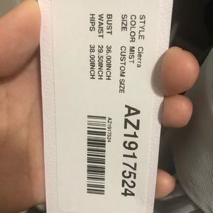 Mint blue formal dress